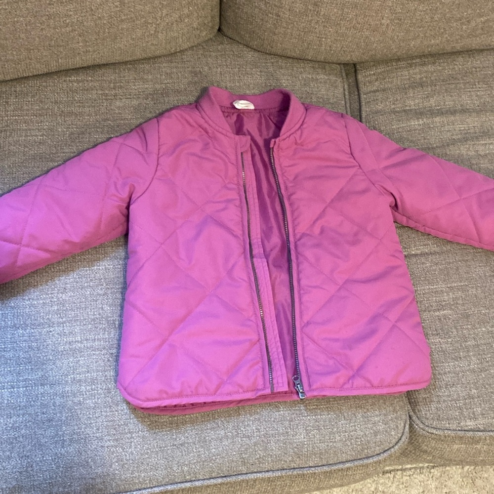 Fuchsia quilted bomber jacket from H&M